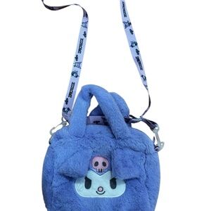Cute Blue Plush Character Bag